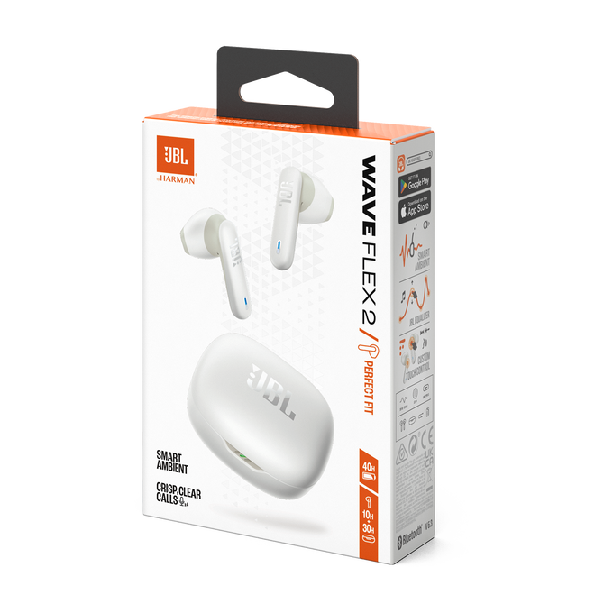 JBL Wave Flex 2 - White - True Wireless Earbuds - Detailshot 15 image number null